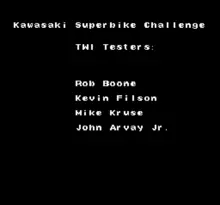 Image n° 3 - screenshots  : Kawasaki Superbike Challenge